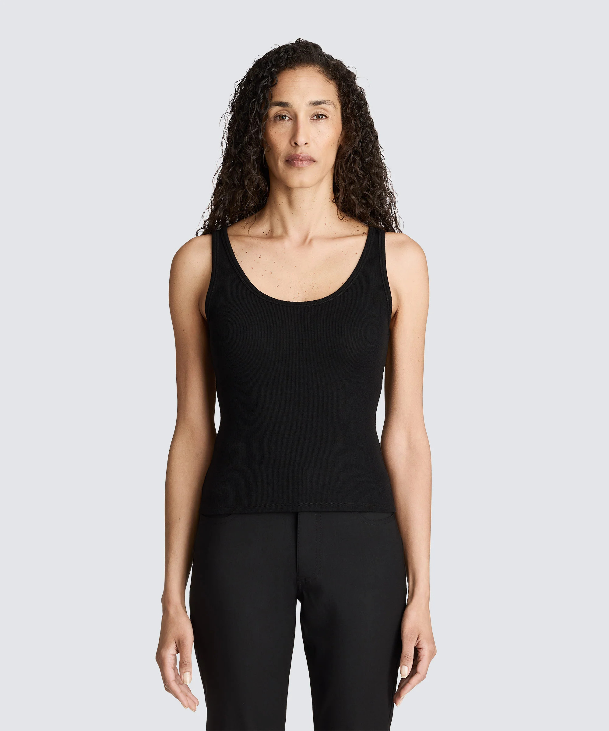 Women’s Merino Rib Scoop Neck Tank | Unbound Merino | Unbound Merino
