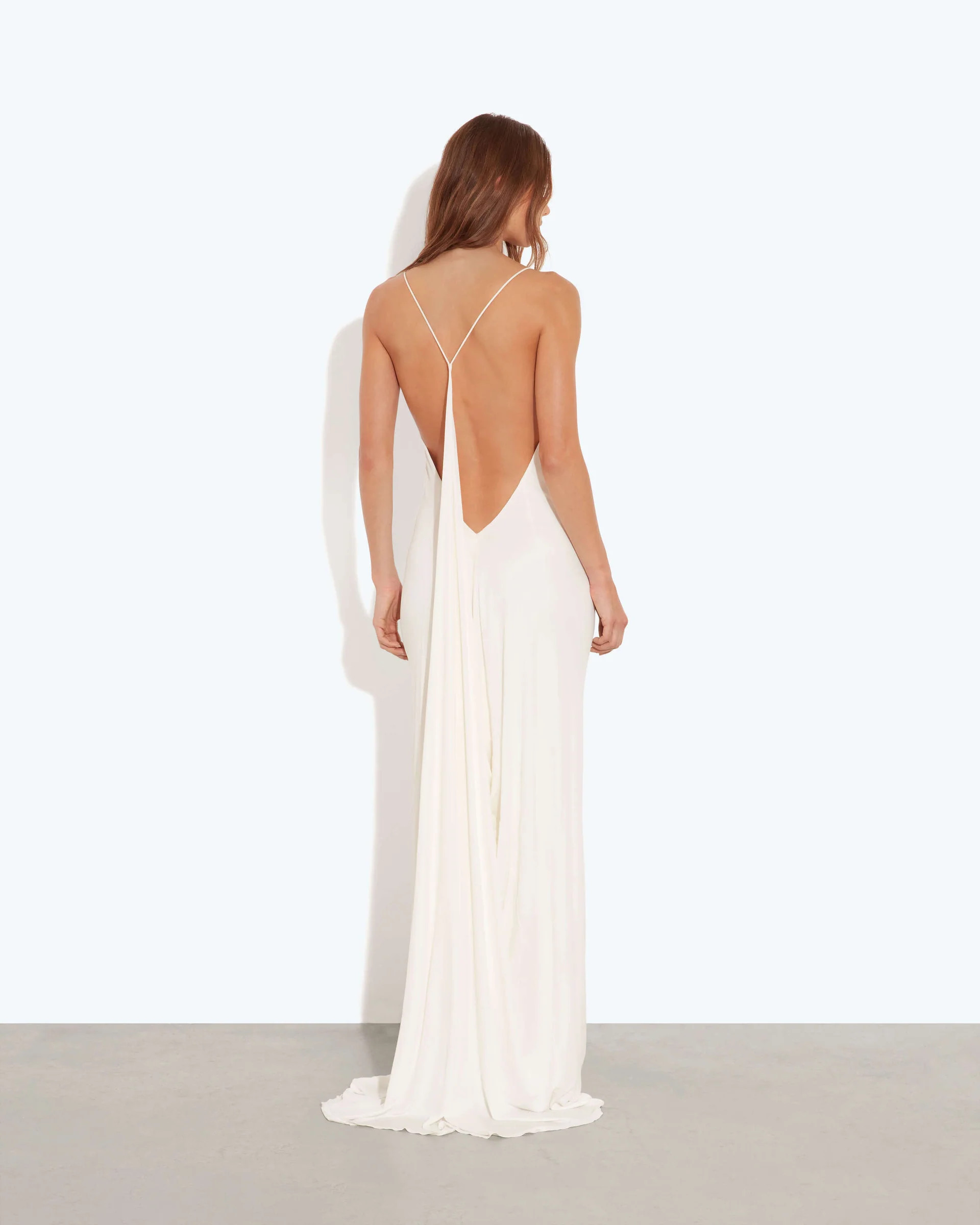 Amora Dress | Draped Back Jersey Maxi Dress | Rat & Boa | Rat & Boa