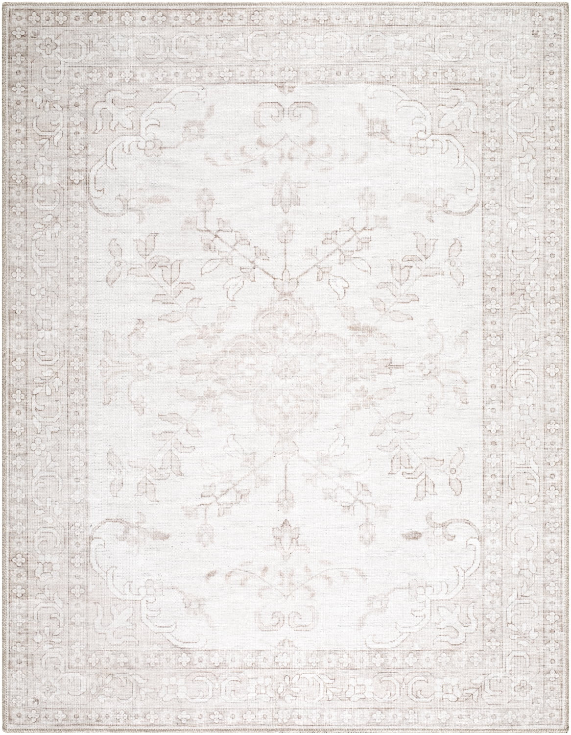 My Texas House Back to Campus Pearl 5'3&quot; x 7' Washable Area Rug | Walmart (US)