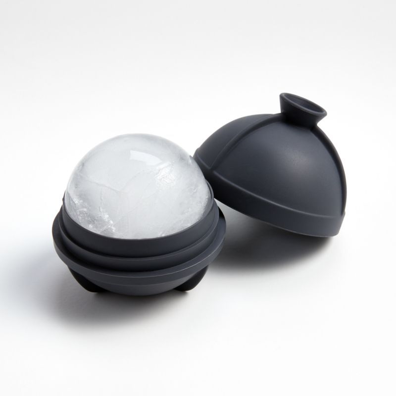 Sphere Ice Molds, Set of 2 + Reviews | Crate & Barrel | Crate & Barrel