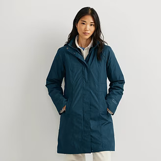 Women's Girl on the Go® Insulated Waterproof Trench Coat | Eddie Bauer - US