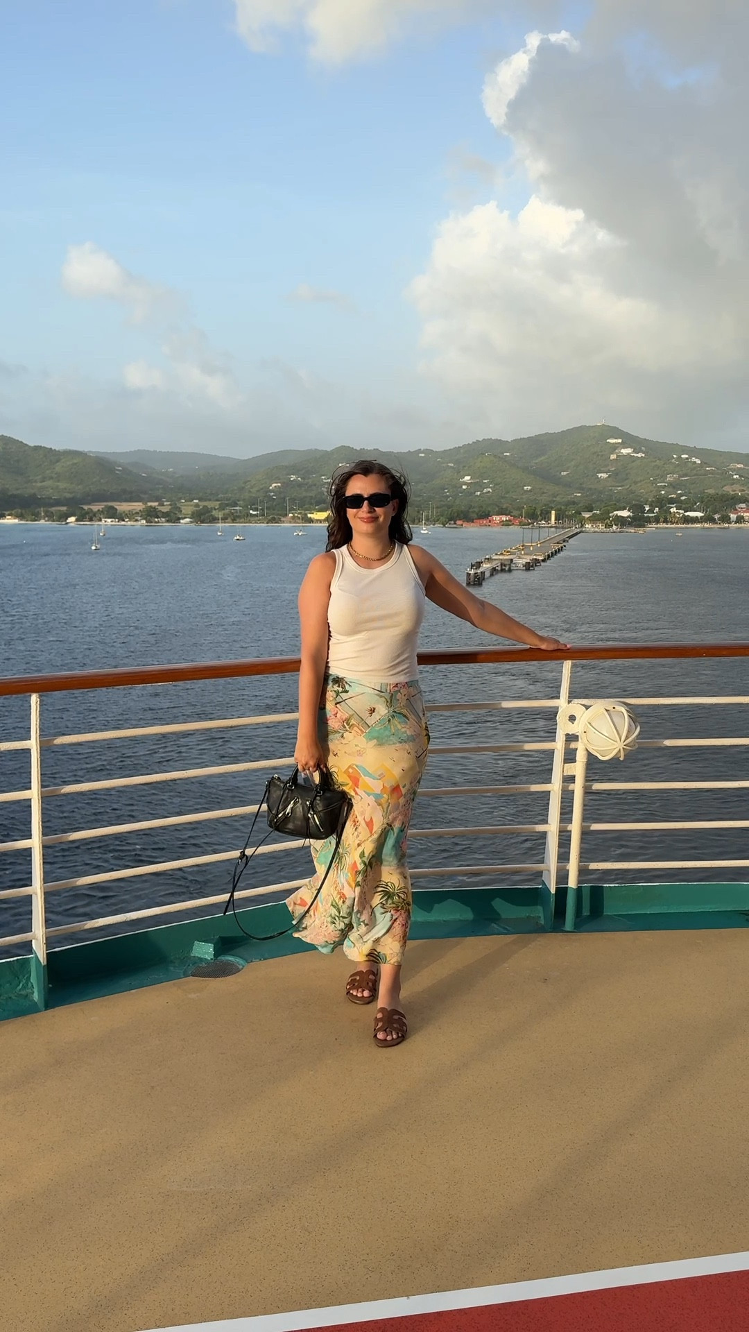Loving this tropical maxi slip skirt that I rented for our cruise vacation! I paired it with a simple white tank and my new Sam Edelman sandals  

#LTKTravel #LTKStyleTip #LTKSeasonal