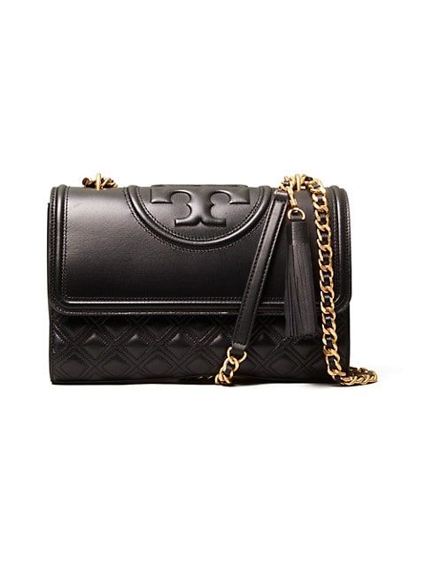 Tory Burch Fleming Convertible Leather Shoulder Bag | Saks Fifth Avenue