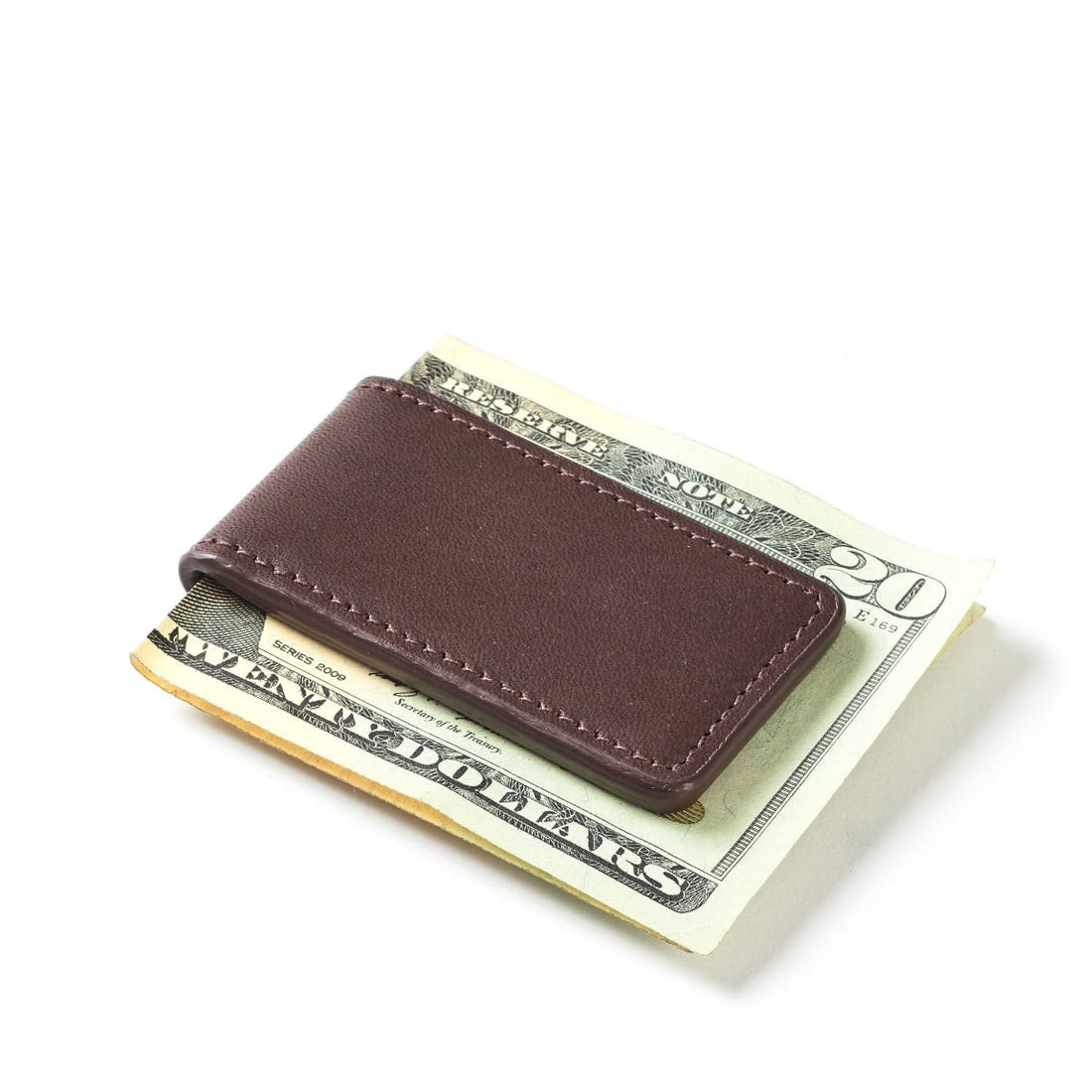 Magnetic Money Clip | Full grain leather Black Onyx | Leatherology