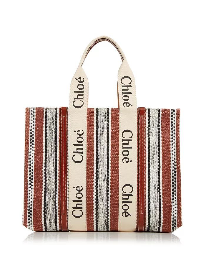 Woody Striped Woven Tote | Bloomingdale's (US)