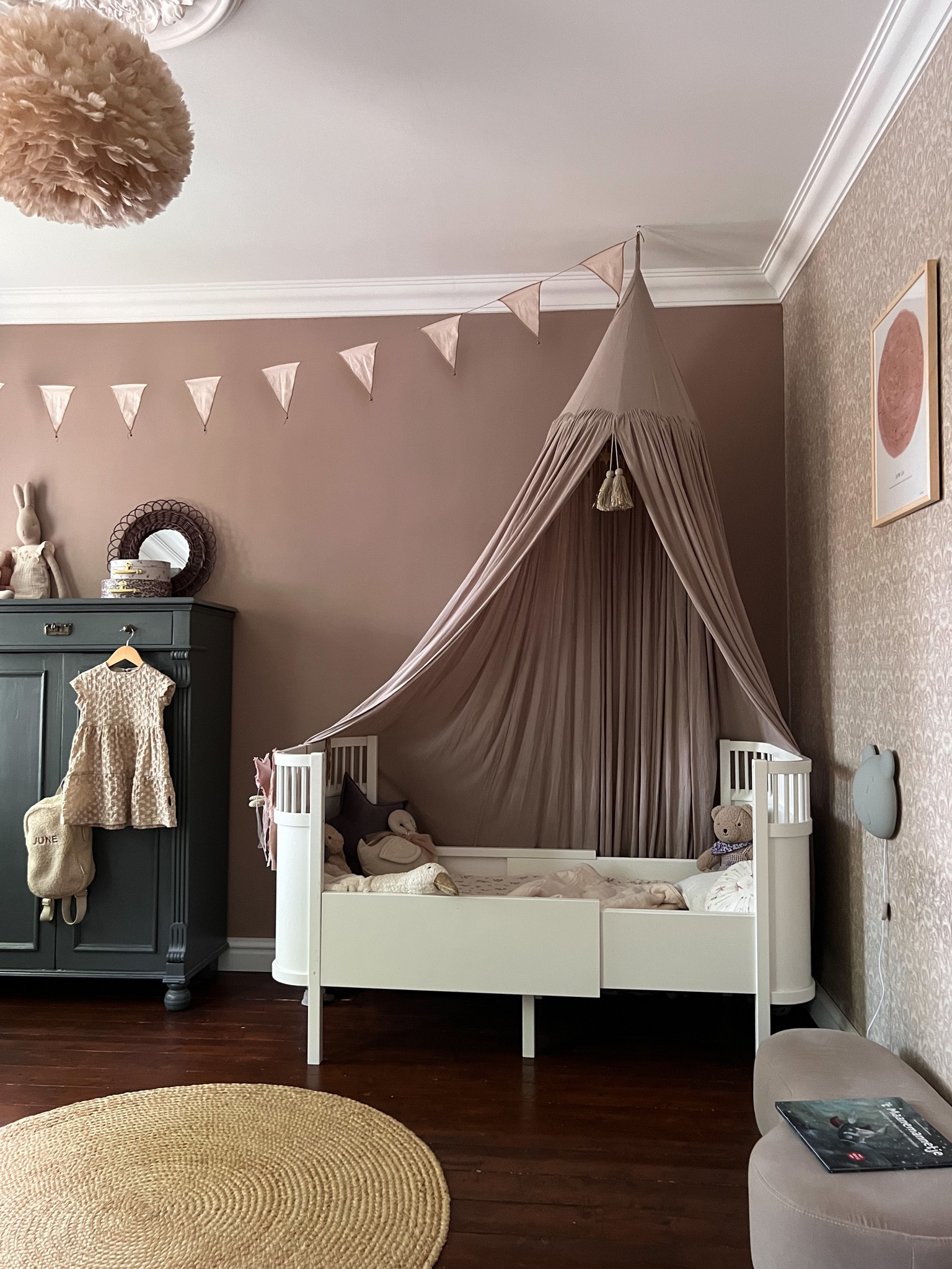 Children’s bedroom inspiration 🩷✨

home decor inspiration, kids room, shop the look, WestWing, de Bijenkorf, hanglamp, bunny shapped led light, canopy, round rug, Miffy cuddly toy, baby crib, night light, liewood, Netherlands. 

#LTKkids #LTKeurope #LTKhome
