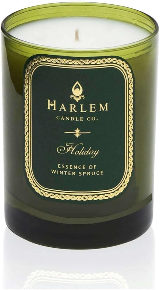 Harlem Candle Co. Holiday Luxury Candle, 11 oz Glass Jar, Double Wick, Soy Wax, Gift Box, Wild Be... | Amazon (US)