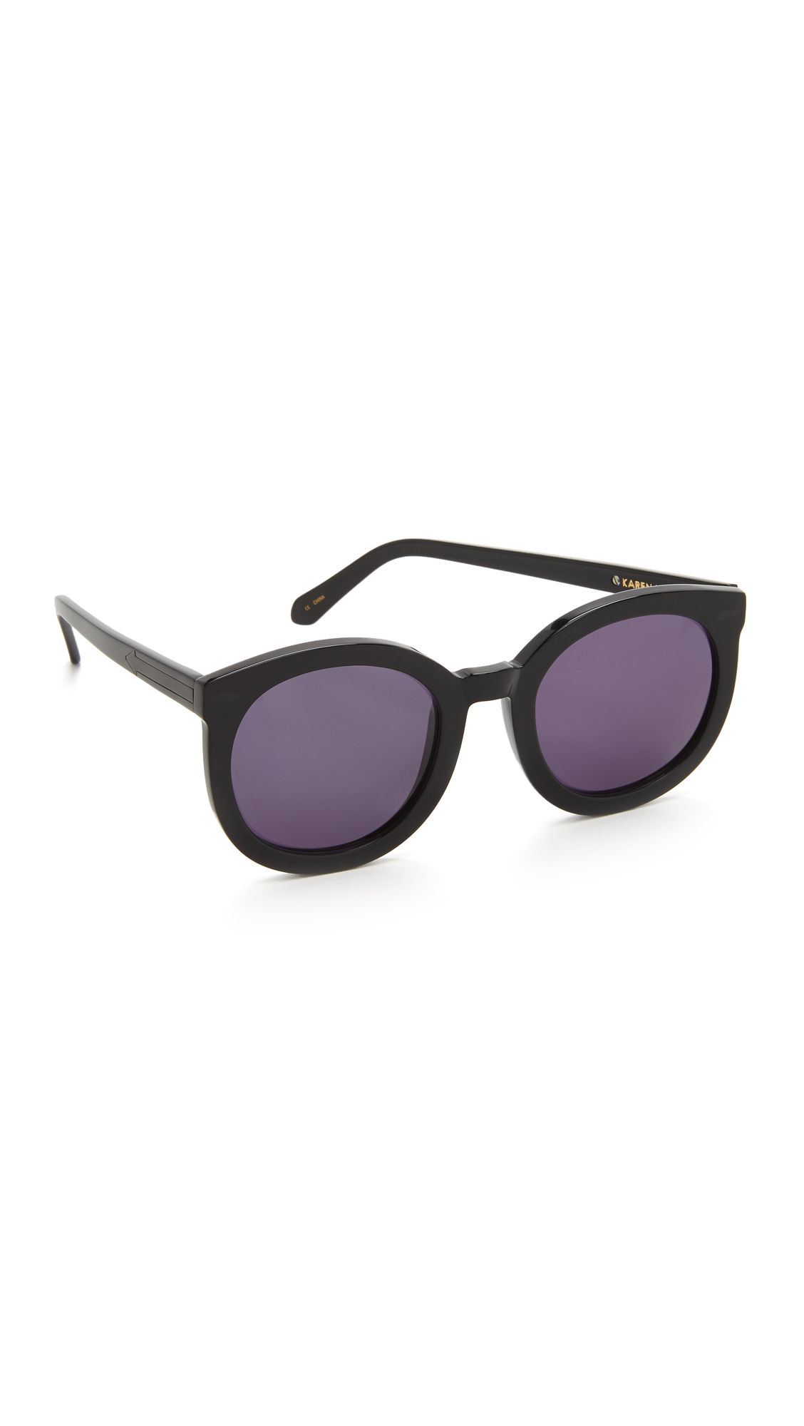 Karen Walker Super Duper Strength Sunglasses - Black | Shopbop