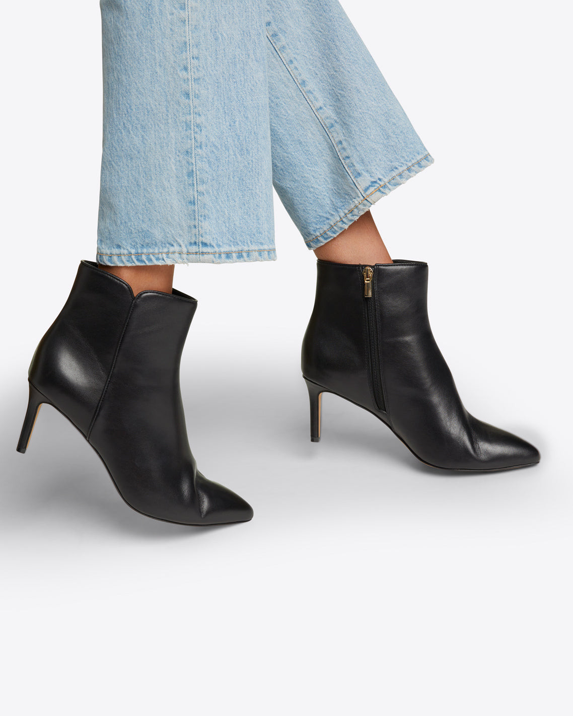 Stella Booties in Black Leather | Draper James (US)