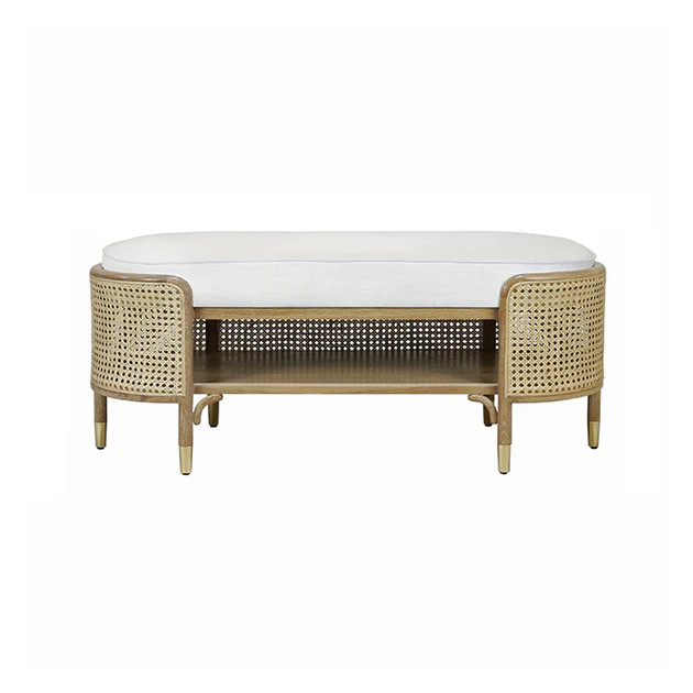 Makonikey Bench - Cerused Oak | Cailini Coastal