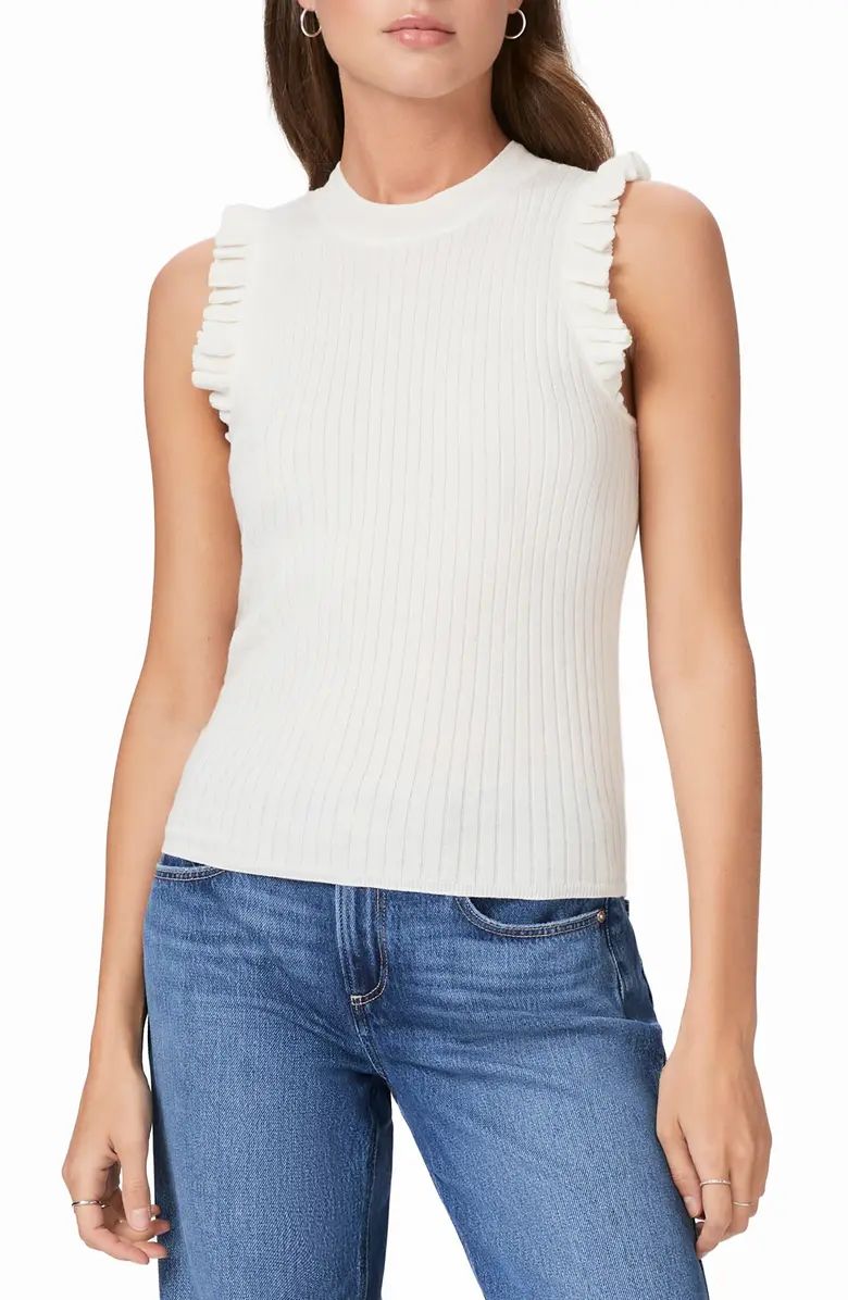 PAIGE Somi Sleeveless Cotton Blend Sweater | Nordstrom | Nordstrom