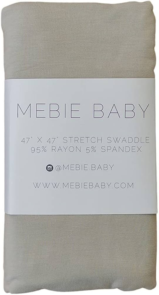 Mebie Baby Oatmeal Stretch Swaddle, Modern and Neutral Swaddle Blanket for Baby Girl or Boy, Soft... | Amazon (US)