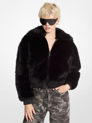 Faux Fur Bomber Jacket | Michael Kors US