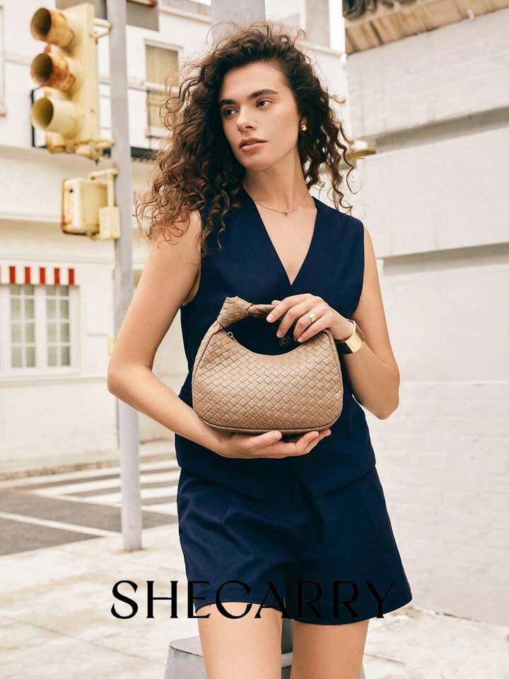 SHECARRY Women Top Handle Bags PU Leather For Business/Commute/Work/Office Casual Old Money Style... | SHEIN