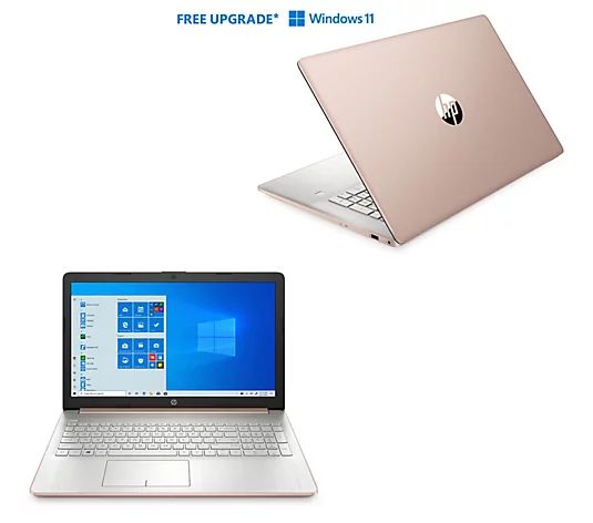 HP 17" Touch Laptop Intel i3 8GB 512GB SSD with Voucher & HP Tech Support | QVC