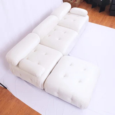 Modular Sectional Sofa Couch, Modern L Shaped Cloud Couch , DIY Combination,cream | Wayfair Professional