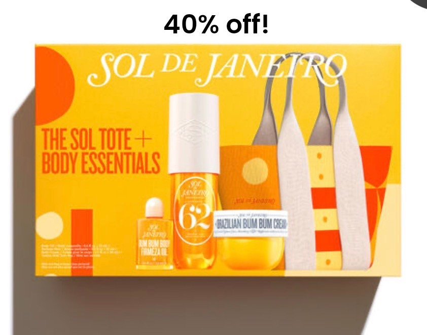 Can never say no to a Sol de Janeiro set! Makes a great gift only £27!

SET CONTAINS

1x Canvas Mini Bag
1x Brazilian Bum Bum Cream 50ml
1x Firmeza Body Oil 12ml
1x Cheirosa 62 Perfume Mist 90ml



#LTKuk #LTKbeauty #LTKgiftguide