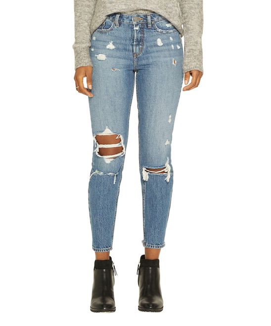 Silver Jeans Co. Women's Denim Pants and Jeans IND - Indigo East End Distressed Jeans - Women | Zulily