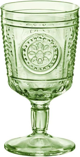Bormioli Rocco Romantic Stemware Glass, Set of 4, 10.75 oz, Pastel Green | Amazon (US)