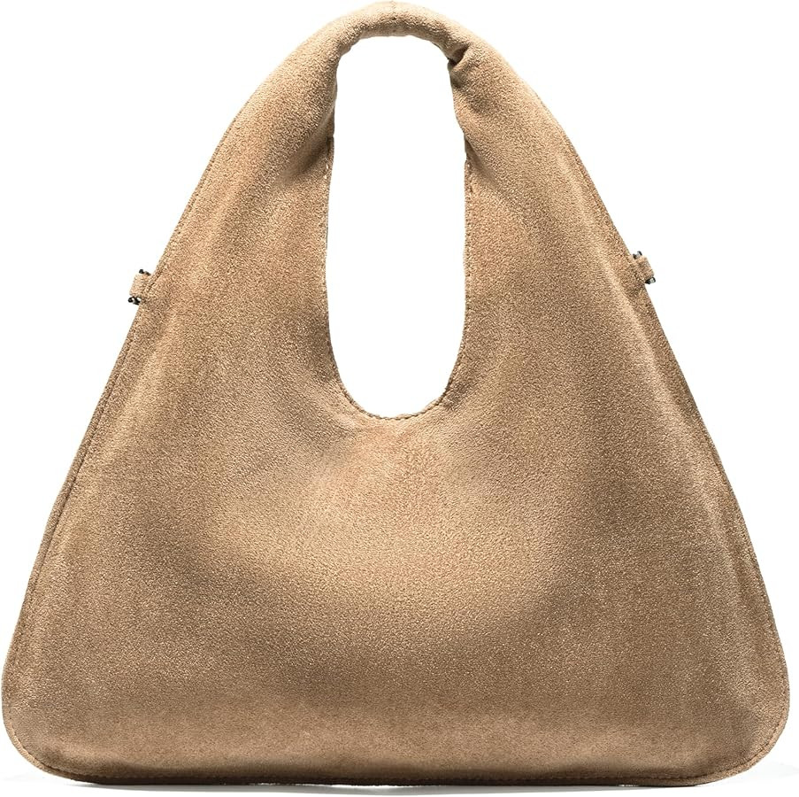 Suede Tote Bags for Women Small Shoulder Crossbody Bag Handbags Chic Purses Satchel for Travel Wo... | Amazon (US)