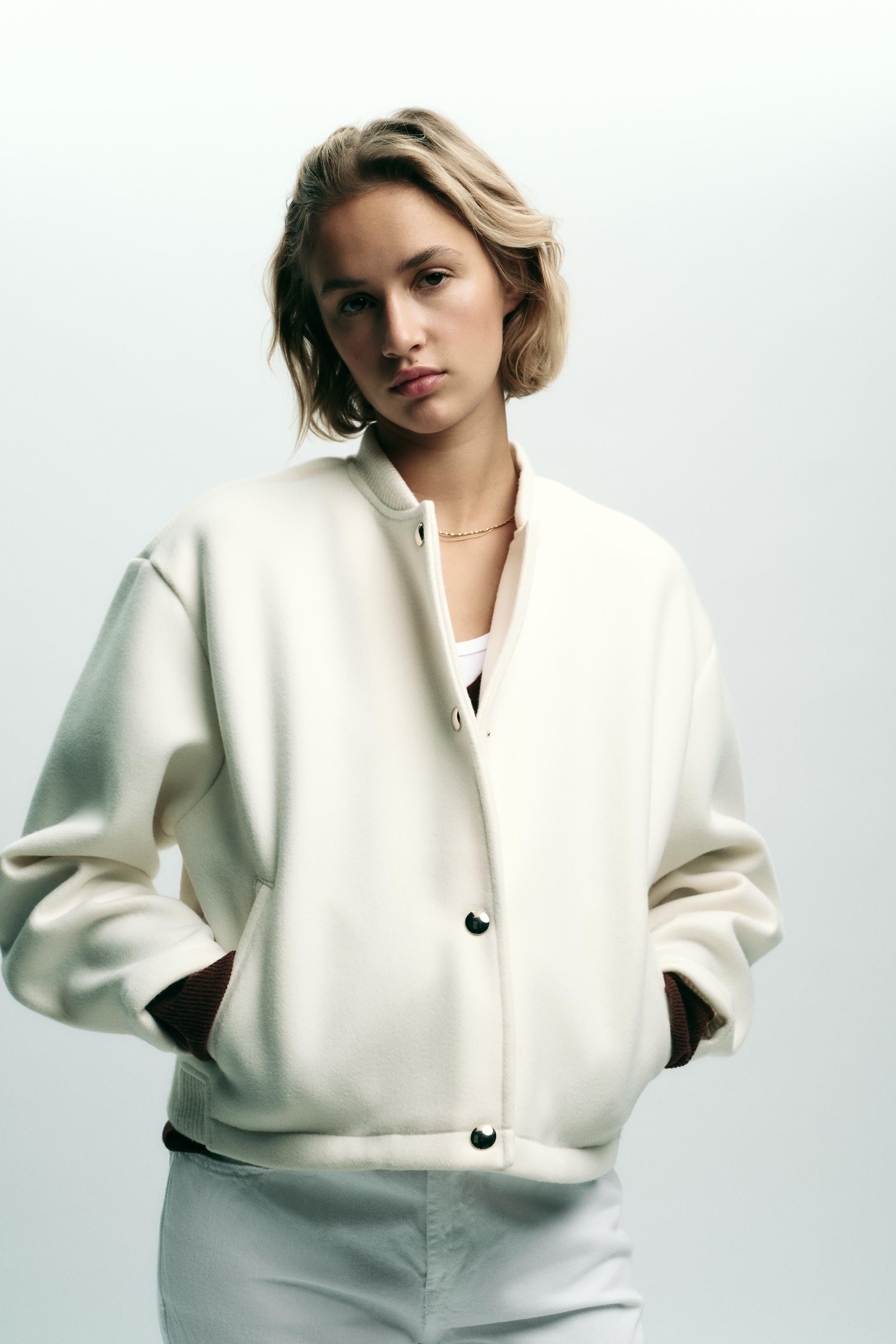 SOFT BOMBER JACKET WITH GOLDEN BUTTONS | Zara US