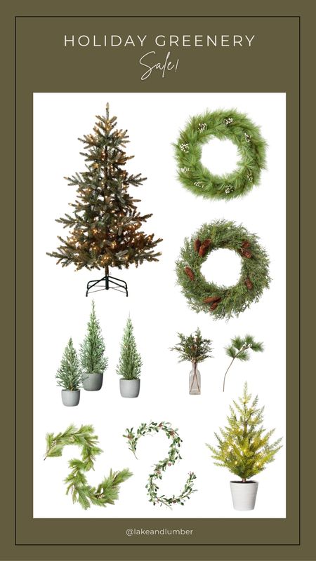 Christmas tree, greenery, holiday decor, wreath, garland 

#LTKSeasonal #LTKhome #LTKHoliday