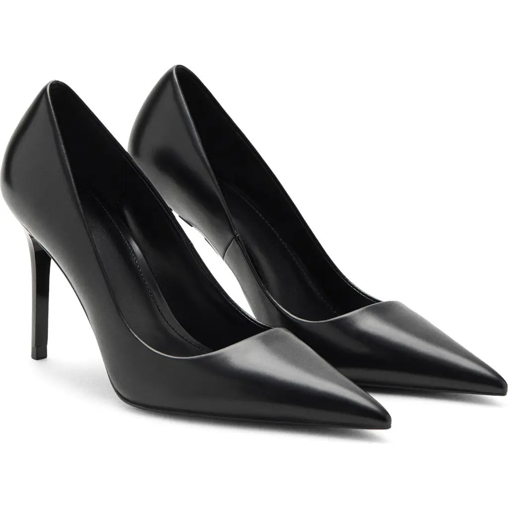 MANGO Pointed Toe Pump in Black at Nordstrom, Size 7.5Us | Nordstrom