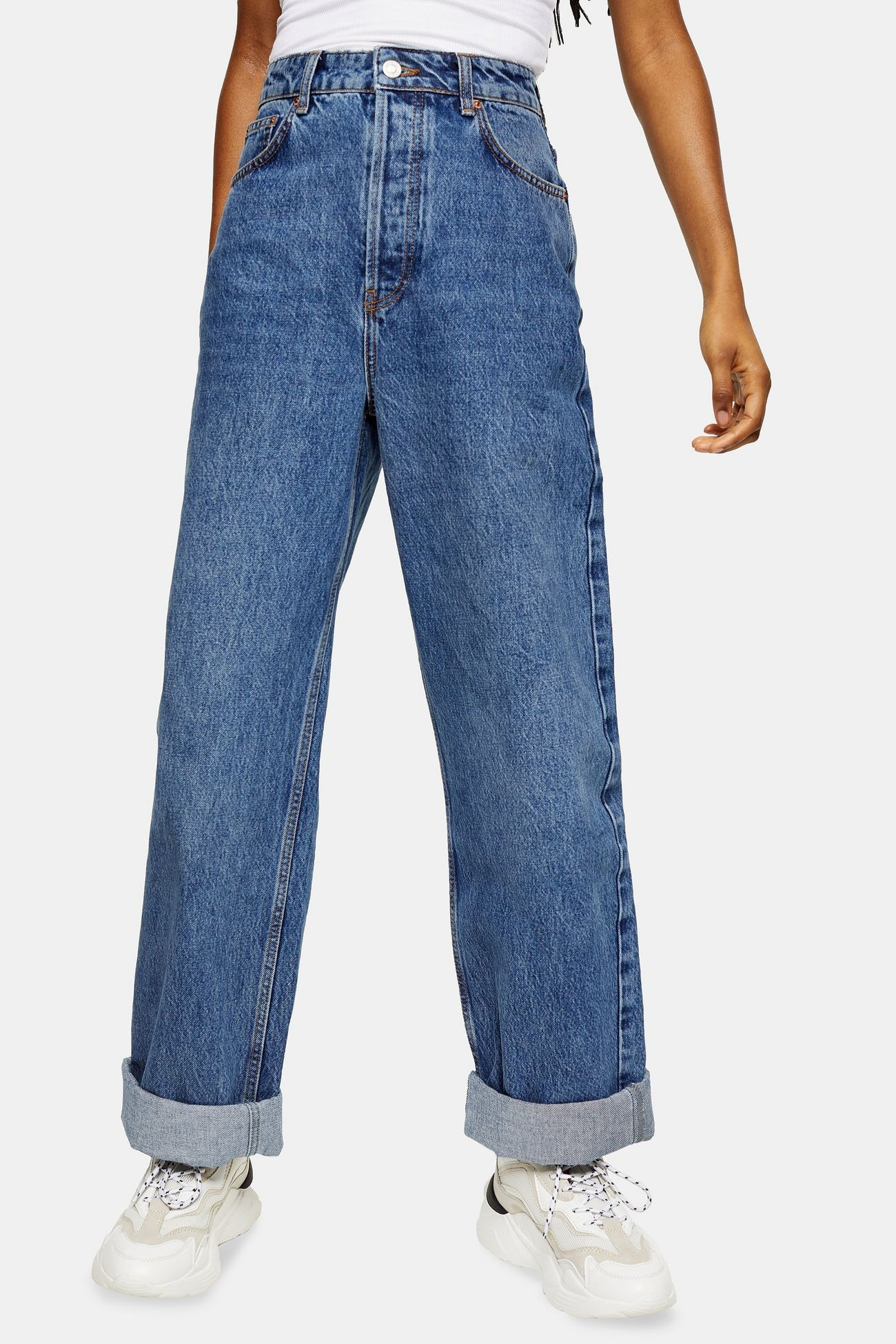 CONSIDERED Topshop One Oversized Mom Tapered Jeans | Topshop UK
