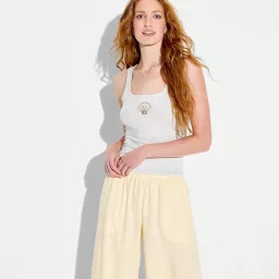 Women's Beaded Tank Top - Wild Fable\u2122 Heather Gray Seashell M | Target