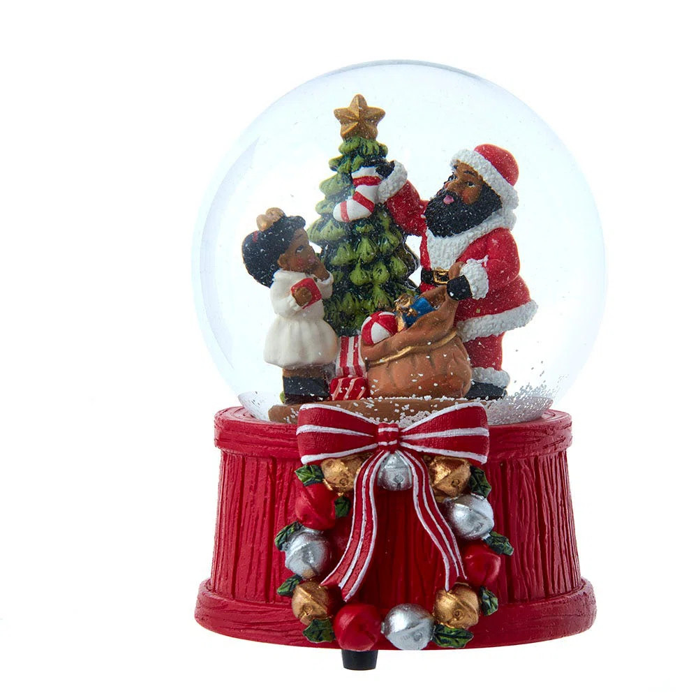 Musical African American Santa Water Snow Globe | Wayfair North America