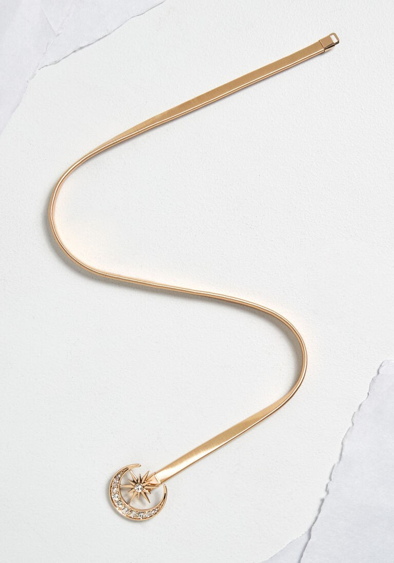 I Like Your Accent Moon Stretch Belt in PLUS | Modcloth