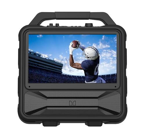 Monster Vision 2 | Portable Entertainment System with 15.6" 1080p Display & 60W Speakers | up to 25 Hours of Playtime | Dual HDMI Ports | Includes USB-C to HDMI Cable | ATSC Tuner for Portable TV use | Amazon (US)