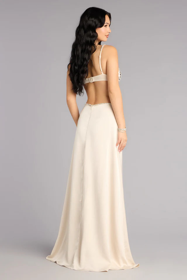 Marybelle Satin A-Line Formal Dress | Windsor Stores