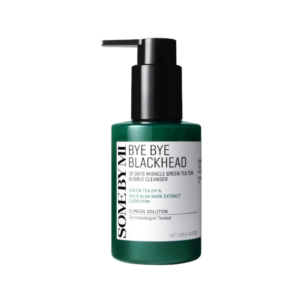 SOME BY MI - Bye Bye Blackhead 30days Miracle Green Tea Tox Bubble Cleanser - 120g | STYLEVANA