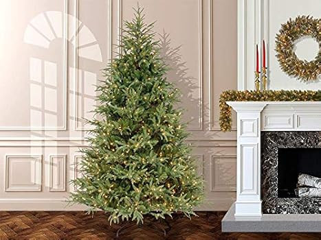 National Tree Company Pre-Lit 'Feel Real' Artificial Full Christmas Tree, Green, Frasier Grande, ... | Amazon (US)