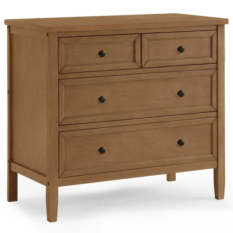 Delta Children Epic 3 Drawer Dresser with Interlocking Drawers, Chestnut | Walmart (US)