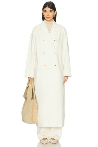 Alora Trench Coat in Moonstone | Revolve Clothing (Global)