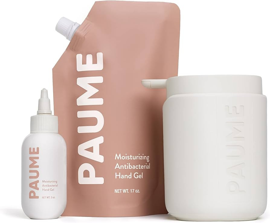 PAUME Sanitize Trio - The Traveler Bundle | 3oz Refillable Travel Bottle With 17oz Refill Bag and... | Amazon (US)