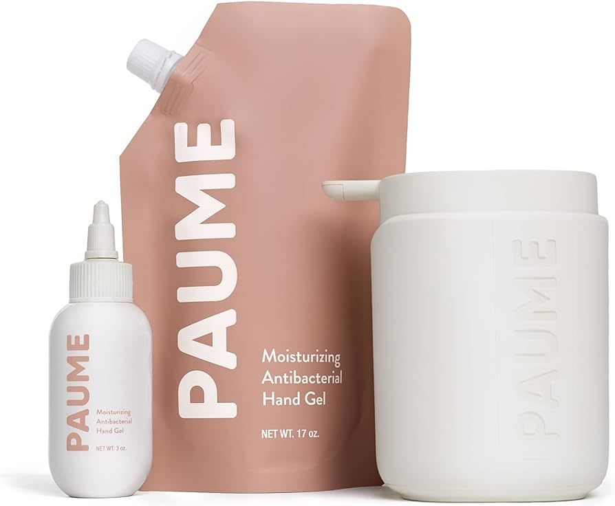 PAUME Sanitize Trio - The Traveler Bundle | 3oz Refillable Travel Bottle With 17oz Refill Bag and... | Amazon (US)