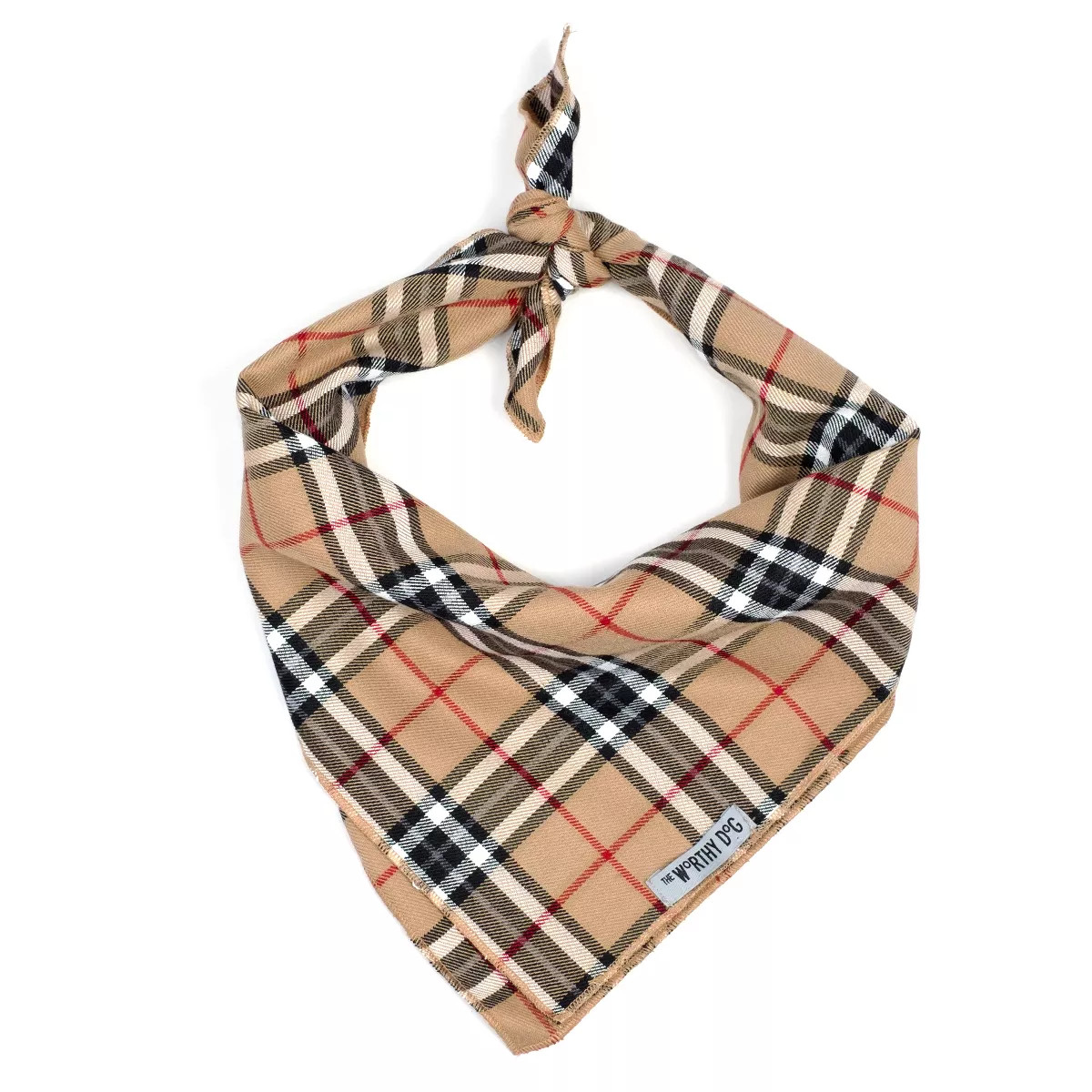 The Worthy Dog Plaid Classic Square Tie-On Bandana | Target