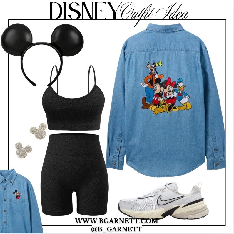 Disney Outfit idea-the denim shirt is embroidered!! I see so many of these vintage on secondhand sites for over $100! It will absolutely be a cool bi rage piece one day 

Disney Outfit | theme park outfit | WDW outfit | matching set | Mickey ears | Crewneck sweatshirt | new balance 530 | Amazon set | Disneyland outfit | Disney world | Disney | Minnie ears | WDW | Disney world outfit | Disneyland outfit 

#LTKFamily #LTKTravel #LTKSeasonal