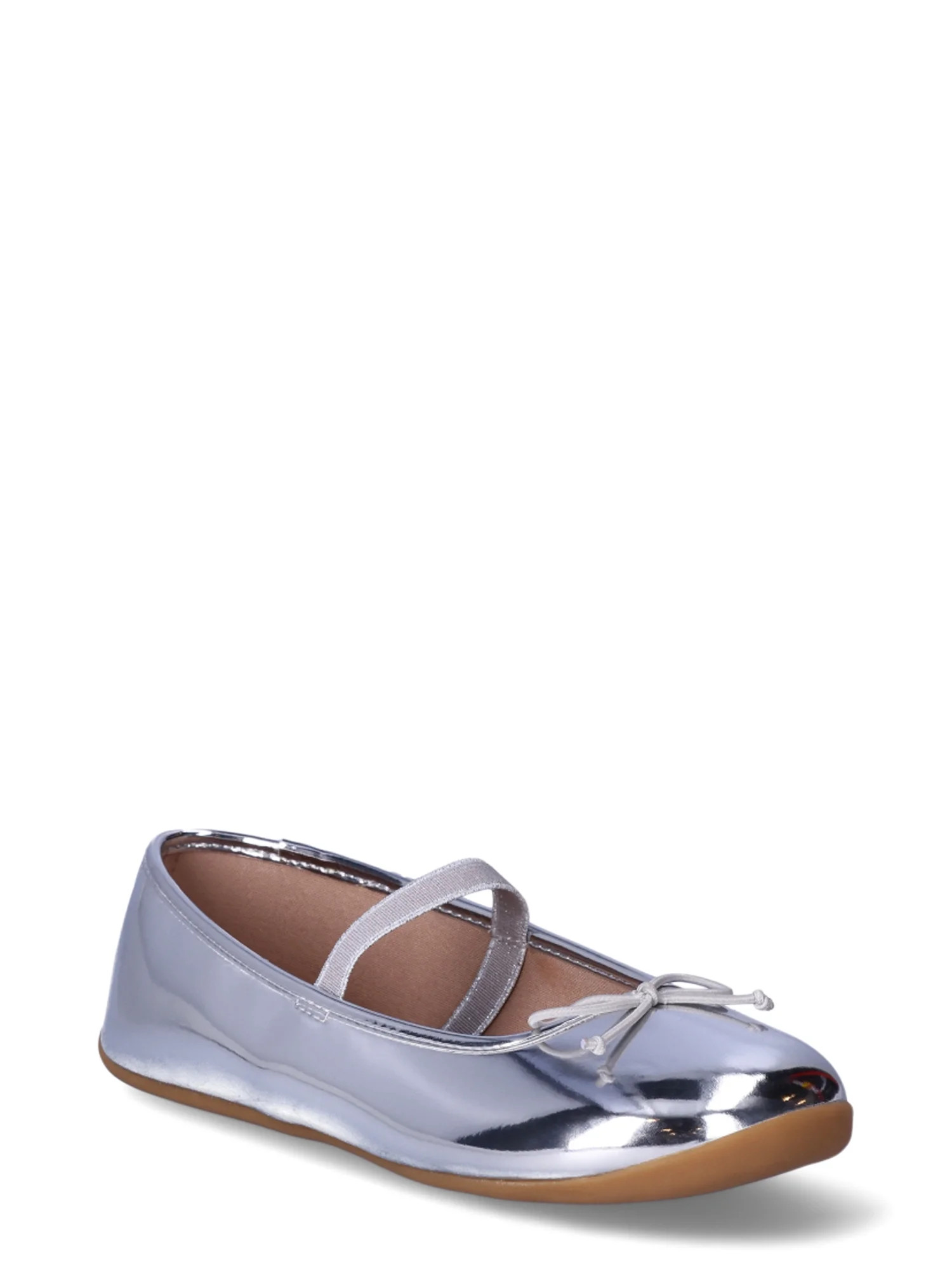Wonder Nation Girls Bow Ballet Flats | Walmart (US)