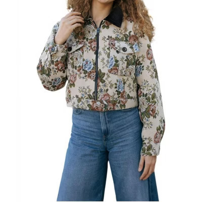 Women's Tapestry Floral Jacket - MABLE S | Target