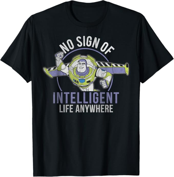 Disney Pixar Toy Story Buzz Lightyear Intelligent Life T-Shirt | Amazon (US)