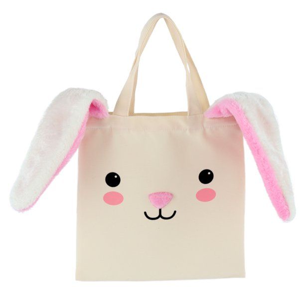 Way To Celebrate Easter Tote, Bunny, 10" | Walmart (US)