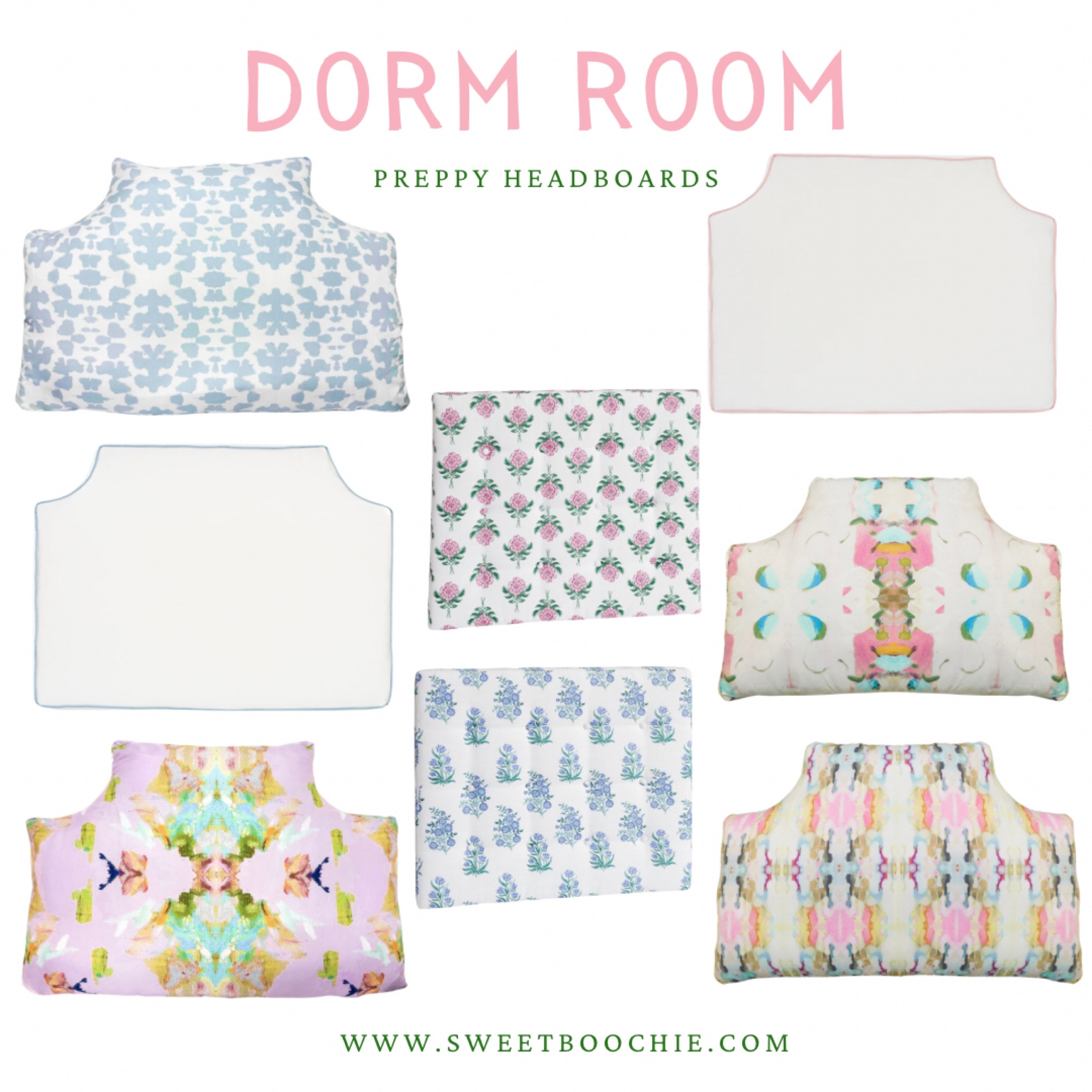 Preppy pillow headboards for the dorm room. 

College dorm room, girl bedroom, twin bed headboard 

#LTKHome #LTKBacktoSchool #LTKStyleTip