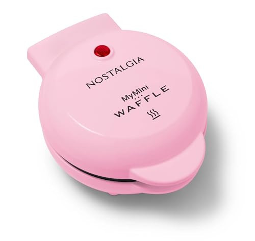 Nostalgia MyMini Heart Nonstick WaffleMaker (Pink) for MINIATURE 5" Heart-Shaped Waffles | Amazon (US)