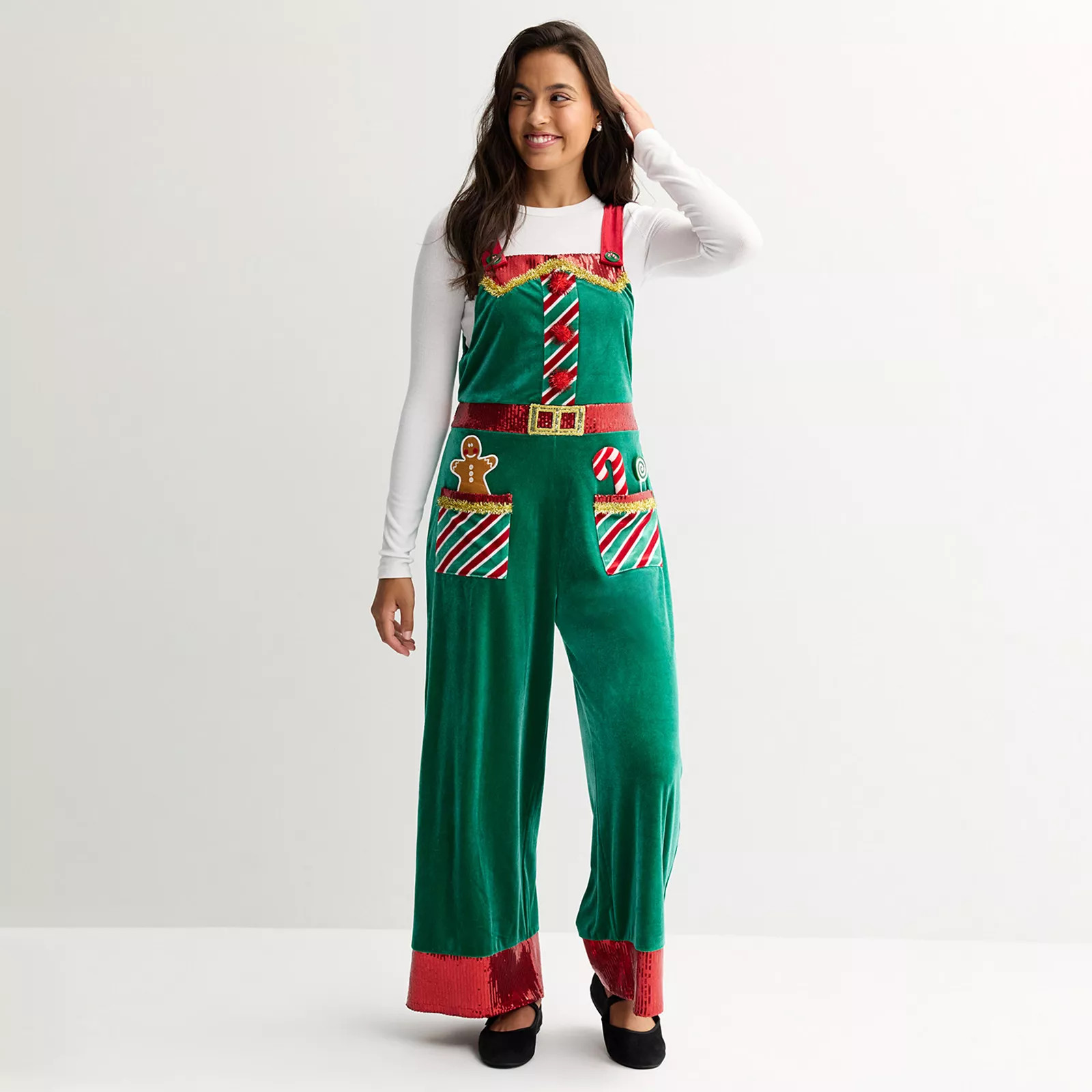 Women's Born Famous Velvet Holiday Jumpsuit | Kohl's