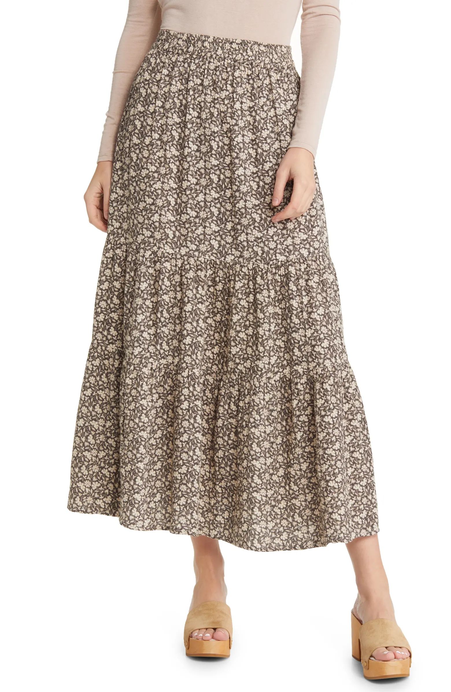 Faherty Valentina Floral Dream Organic Cotton Gauze Skirt | Nordstrom | Nordstrom