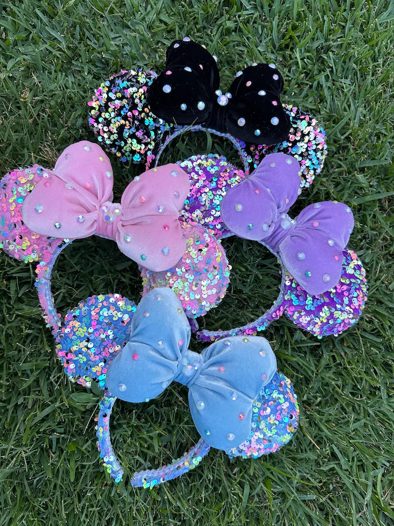 Lavender Pastel Minnie Ears - Etsy | Etsy (US)